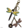 Mini Keychain - Dragonfly - Yellow