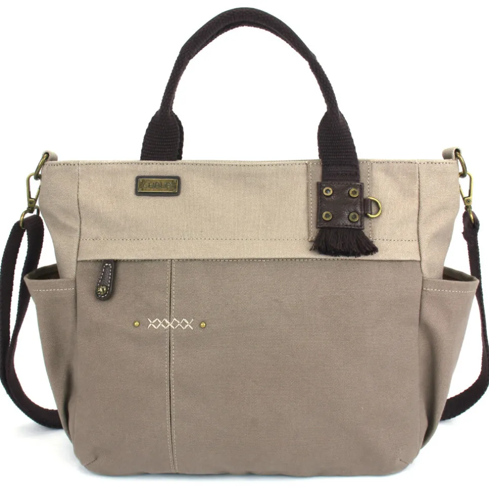 Multi Pocket Tote - Dark Gray