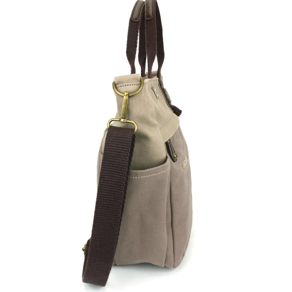 Multi Pocket Tote - Dark Gray