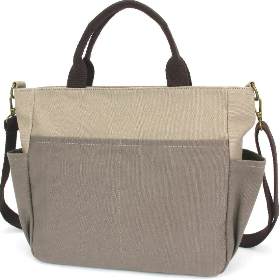 Multi Pocket Tote - Dark Gray