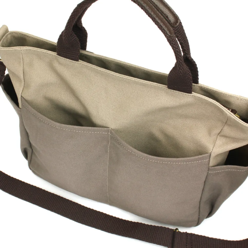 Multi Pocket Tote - Dark Gray