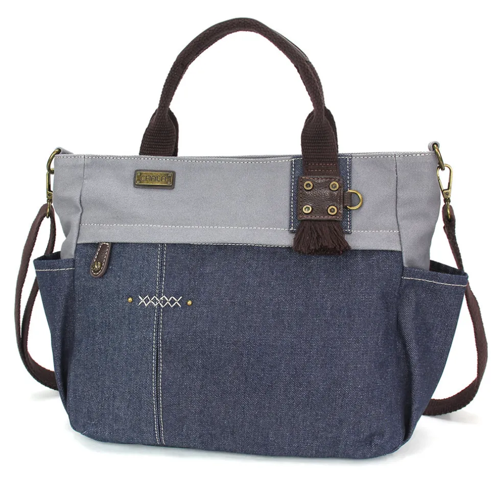 Multi Pocket Tote - Denim