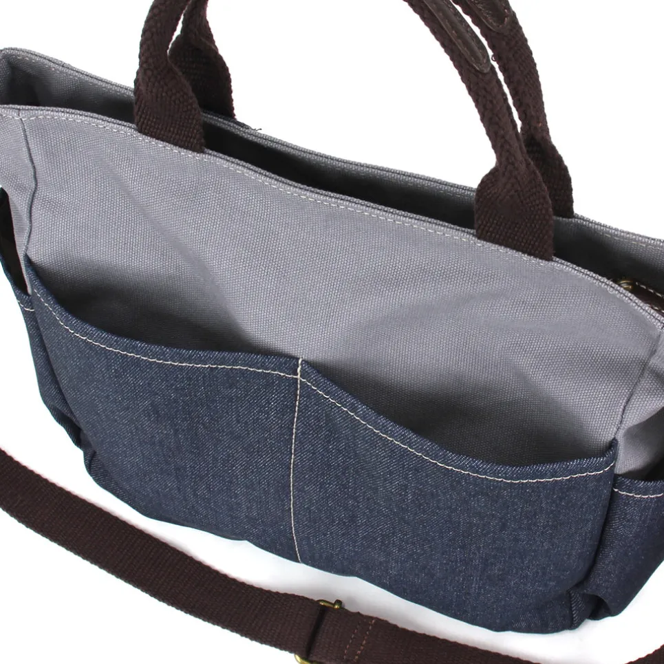 Multi Pocket Tote - Denim