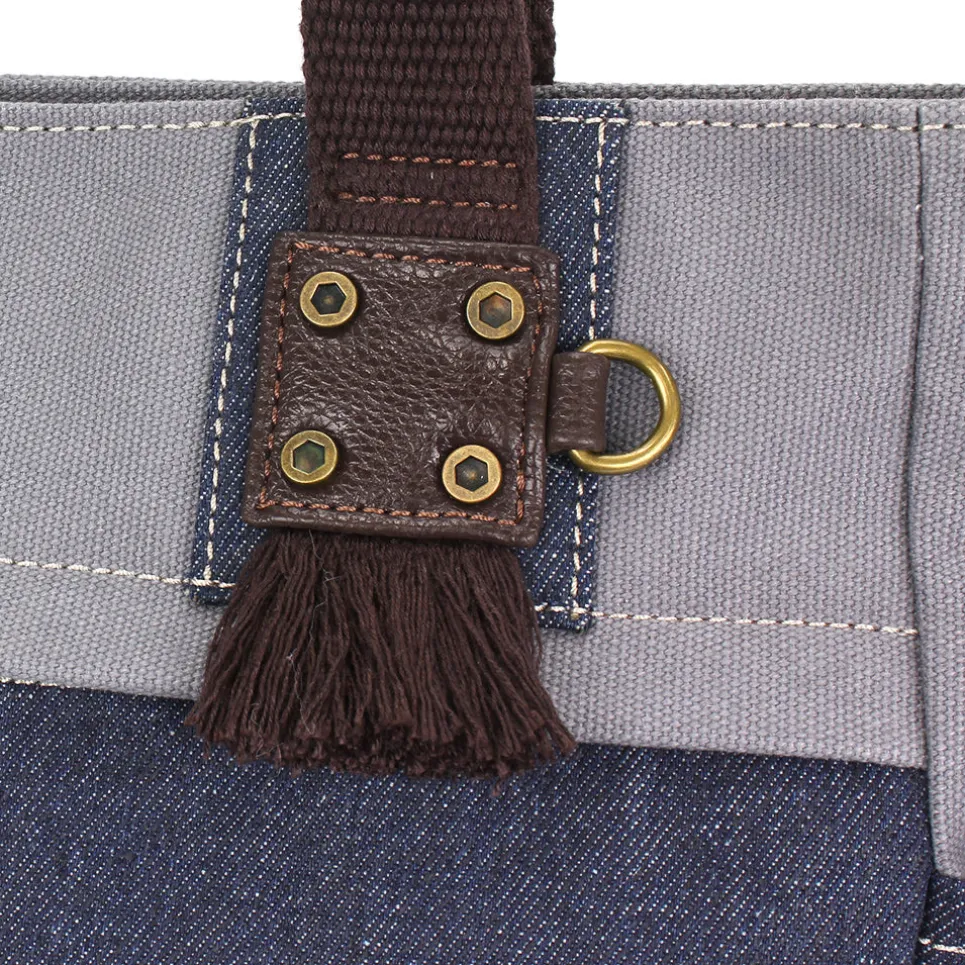 Multi Pocket Tote - Denim