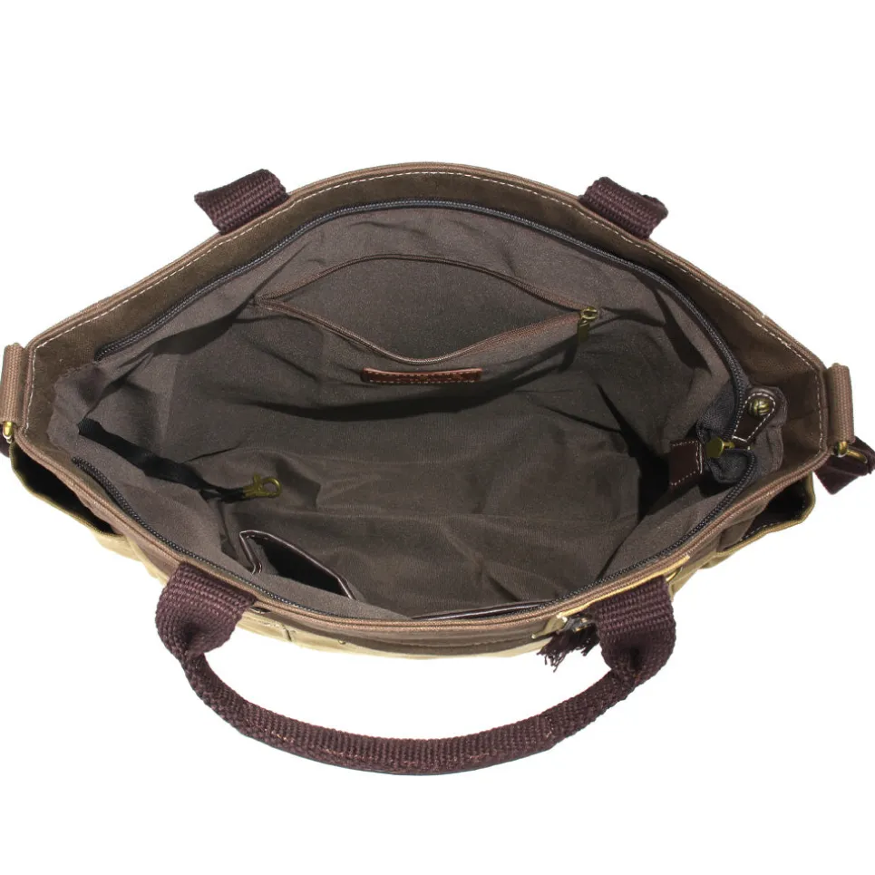 Multi Pocket Tote - Olive