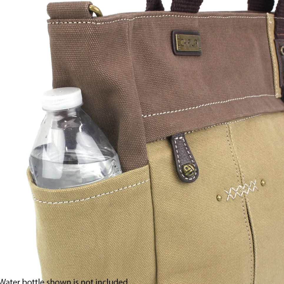 Multi Pocket Tote - Olive
