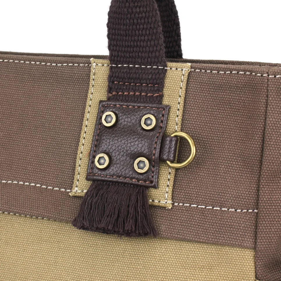 Multi Pocket Tote - Olive