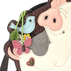 Novelty Purse - Spotted Pink Pig