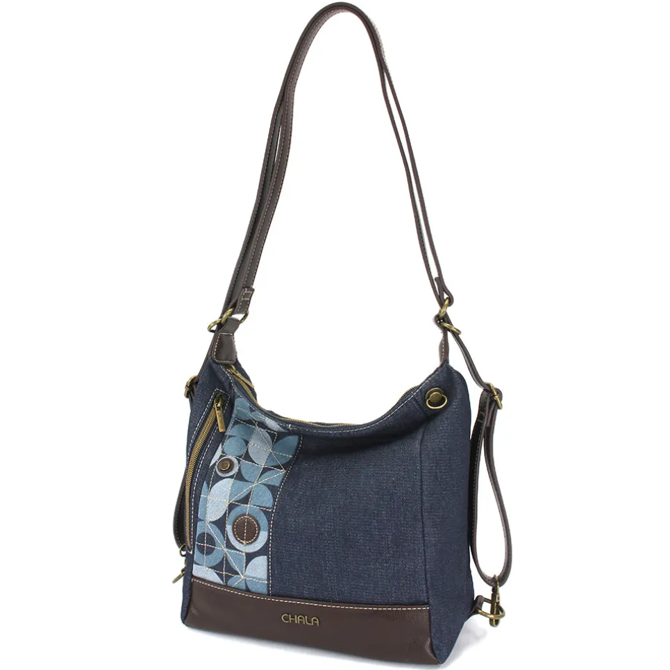 Retro Convertible Purse - Denim
