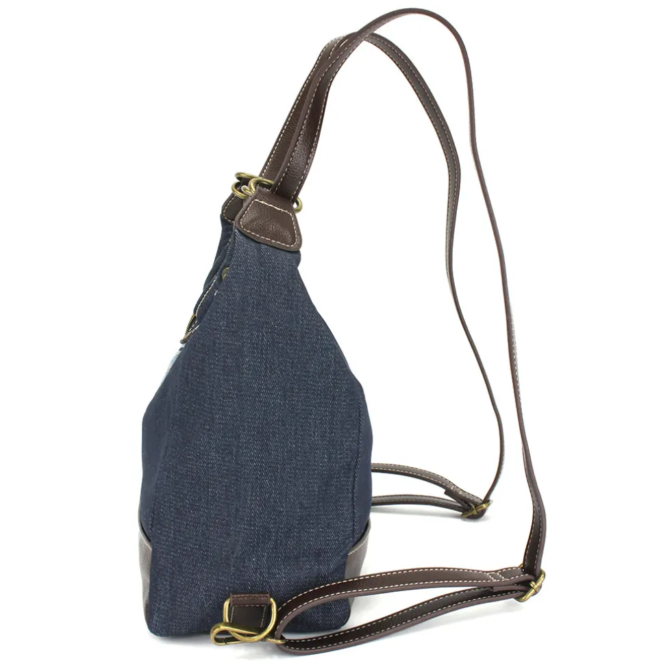 Retro Convertible Purse - Denim