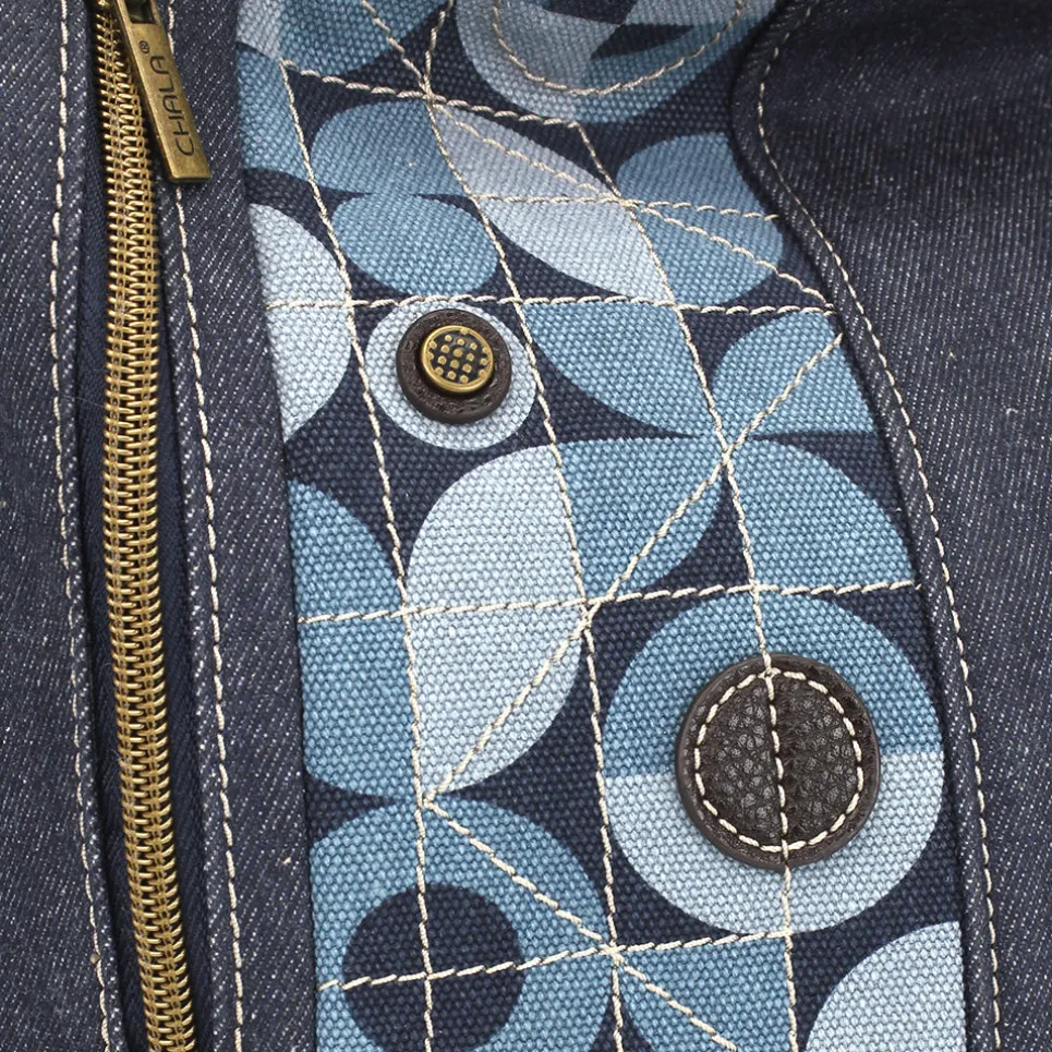Retro Convertible Purse - Denim