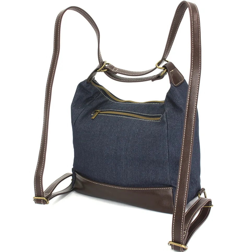 Retro Convertible Purse - Denim