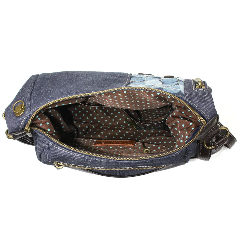 Retro Convertible Purse - Denim