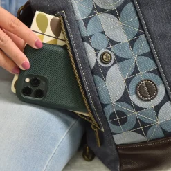 Retro Convertible Purse - Denim