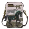 Safari Canvas Cellphone Xbody - Horse (Gray)