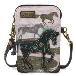 Safari Canvas Cellphone Xbody - Horse (Gray)