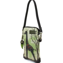 Safari Canvas Cellphone Xbody - Giraffe