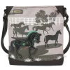 Safari Canvas Crossbody - Horse (Gray)
