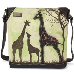 Safari Canvas Crossbody - Giraffe