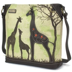Safari Canvas Crossbody - Giraffe