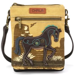 Safari Double Pocket Xbody - Horse