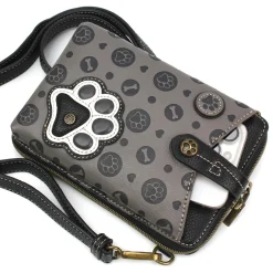 Snap Crossbody - Paw Print