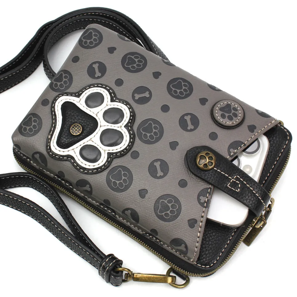 Snap Crossbody - Paw Print