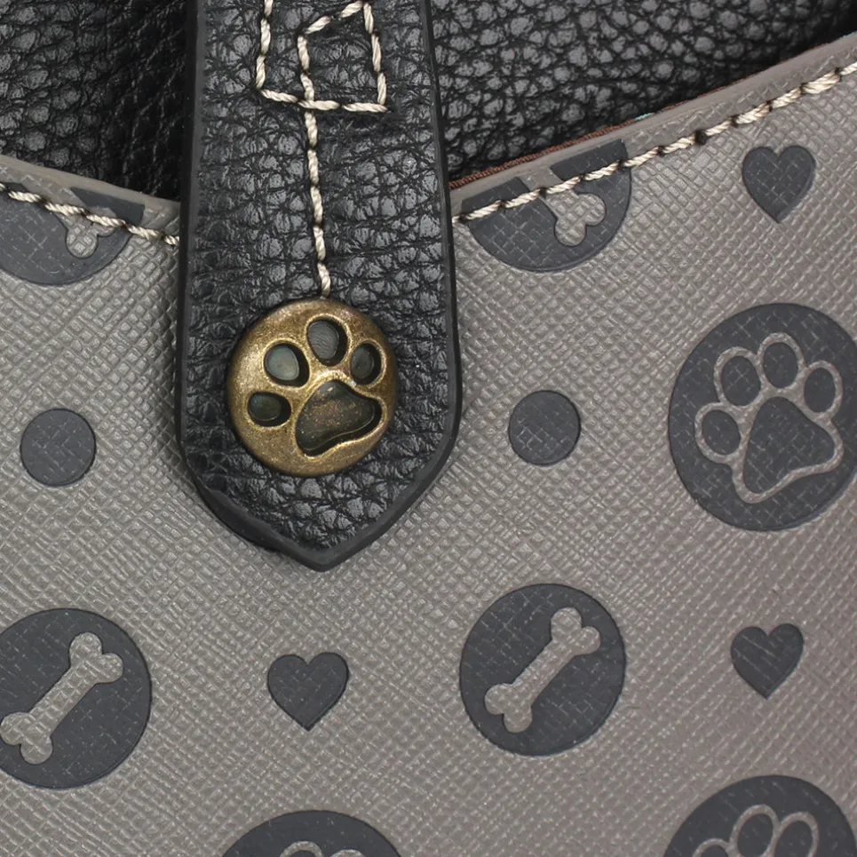 Snap Crossbody - Paw Print