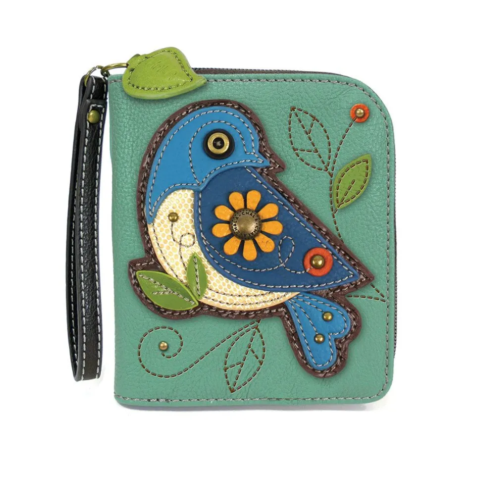 Zip Around Wallet - Blue Bird