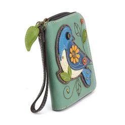 Zip Around Wallet - Blue Bird