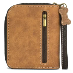 Zip Around Wallet - Brown Shih Tzu