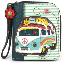 Zip Around Wallet - Bus