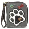 Zip Around Wallet - B&W Pawprint