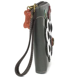 Zip Around Wallet - B&W Pawprint