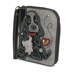 Zip Around Wallet - Cocker Black