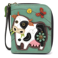 Zip Around Wallet - Cow