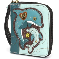 Zip Around Wallet - Dolphin