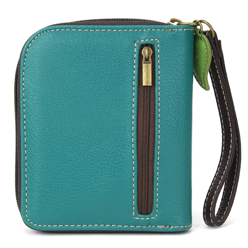 Zip Around Wallet - Dragonfly (Turquoise)