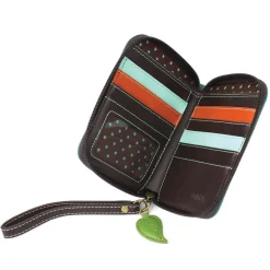 Zip Around Wallet - Dragonfly (Turquoise)