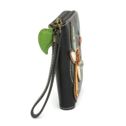 Zip Around Wallet - Dragonfly (Black)