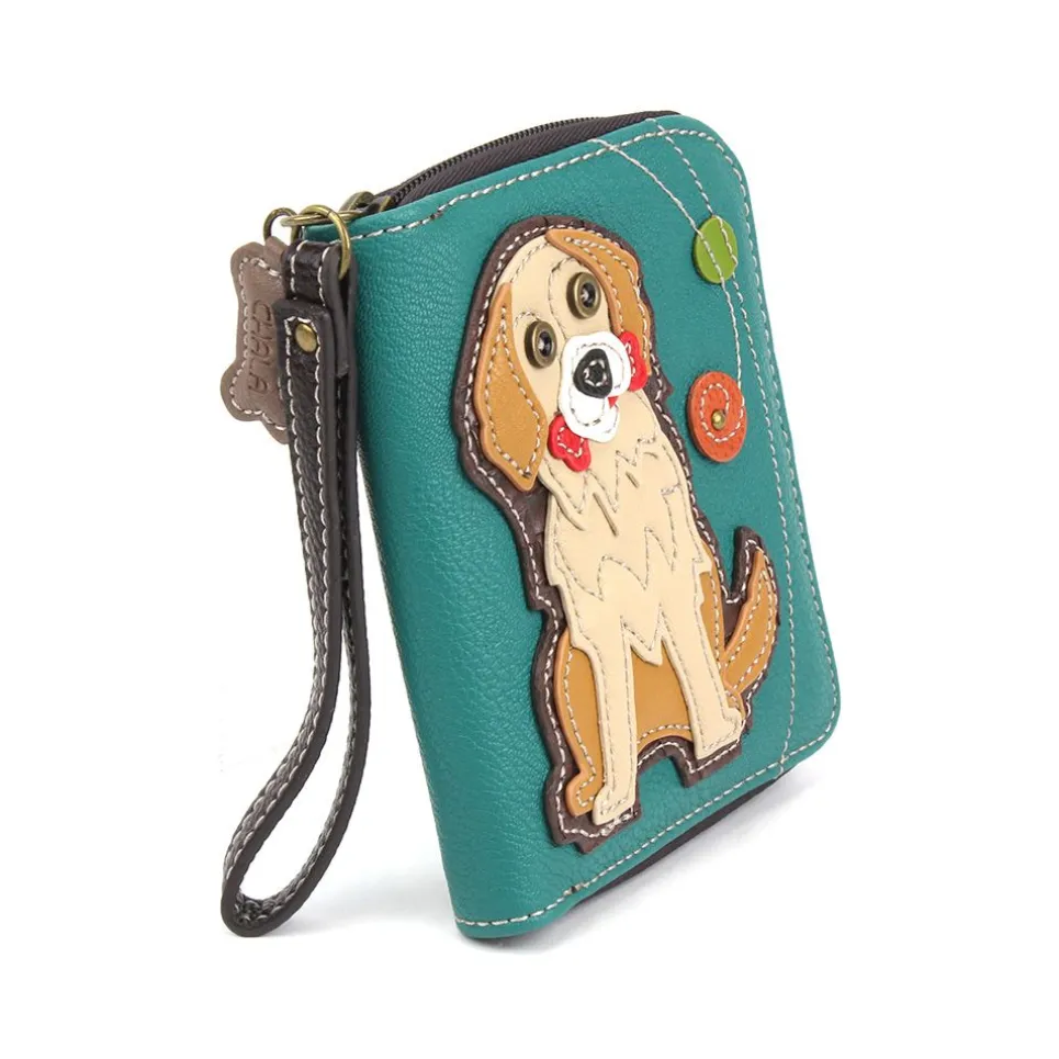 Zip Around Wallet - Golden Retriever