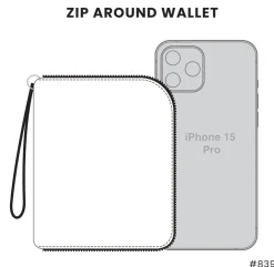 Zip Around Wallet - Gray Tabby Cat