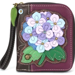 Zip Around Wallet - Hydrangea