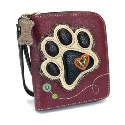 Zip Around Wallet - Ivory Pawprint