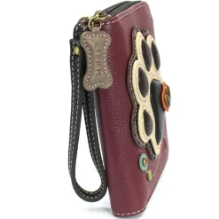 Zip Around Wallet - Ivory Pawprint