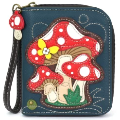 Zip Around Wallet - Mushrooms
