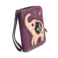 Zip Around Wallet - Pink Elephant