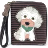Zip Around Wallet - Poodle