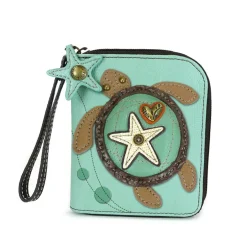 Zip Around Wallet - Sea Turtle