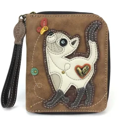 Zip Around Wallet - Slim Cat